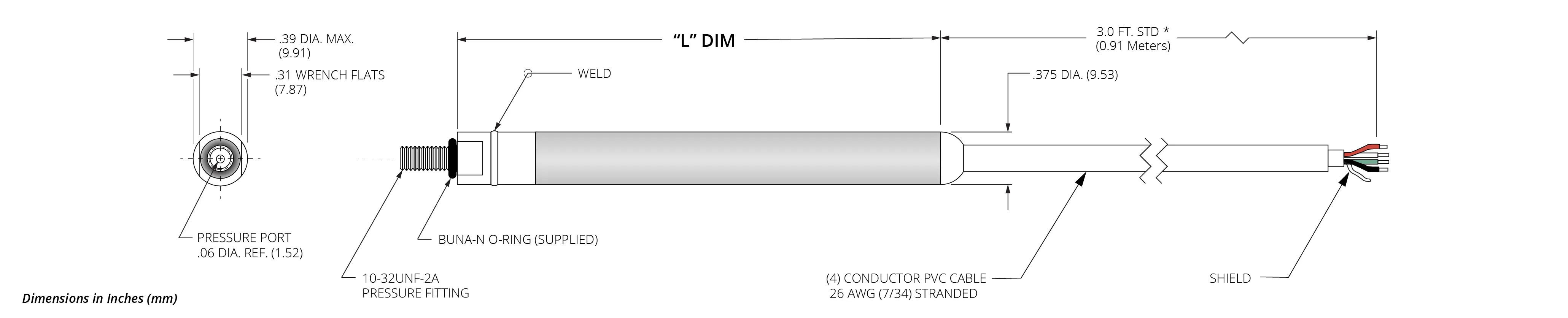 MPT502 Dual Pressure & Temp Threaded Mount 2
